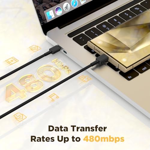 45 W Super Fast Charger Pack for Samsung Galaxy: Dual USB-C Wall Adapters with 6/10 FT Cables for Enhanced Power Delivery and Compatibility – Ideal for S23 Ultra, S22, and Note 10 Plus Devices – Rapid Charging Solutions for Busy Lifestyles