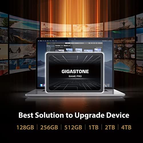 Upgrade Your Laptop or PS4 with Gigastone SATA SSD 128 GB 2-Pack – Lightning-Fast 510 MB/s 2.5″ Internal Solid State Drives for Unmatched Performance and Reliability, Perfect for Gaming and Everyday Tasks