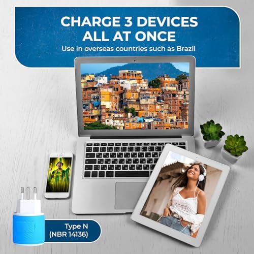 OREI Switzerland Travel Plug Adapter with Dual USB Ports – Ultimate Type J Charging Solution for USA Devices – Fast, Efficient Power for i Phones, Laptops, Tablets & More – Essential Travel Accessory for Hassle-Free Connectivity