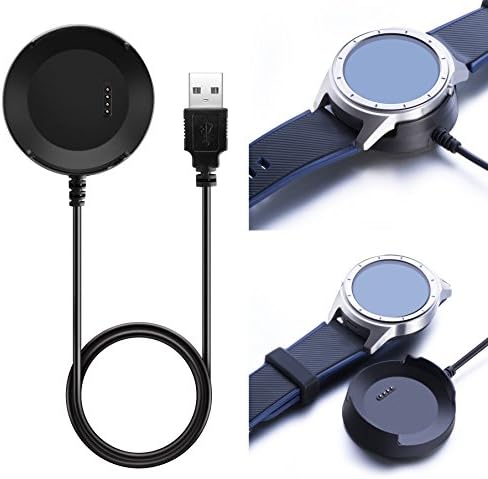 Efficient Fit Turn Charger for ZTE Quartz Smartwatch – 3.3 ft USB Charging Cable in Sleek Black – Fast Charging, Enhanced Compatibility & Durable Design for Ultimate Convenience and Performance