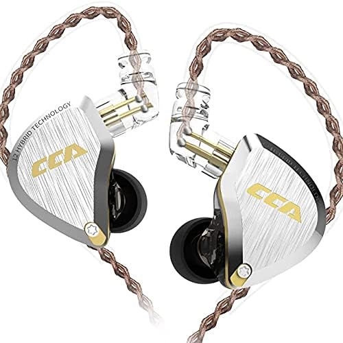 Elevate Your Sound Experience with CCA C12 Hybrid IEM Earphones – 5 Balanced Armature & 1 Dynamic Driver Design for Audiophiles, Musicians, and DJs – Superior Noise Isolation, Enhanced Compatibility, and Ergonomic Comfort for Extended Use