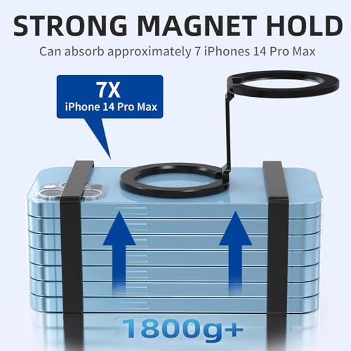 Ultimate Dual Magnetic Phone Holder for Car & Gym – Advanced Mag-Safe Compatible Mount with Superior Magnet Technology for i Phone 15, 14, 13, & 12 Pro Max – Achieve Unmatched Stability and 360-Degree Accessibility for On-the-Go Convenience
