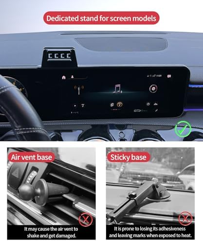 Premium 360° Rotating Phone Holder for 2015 Mercedes Benz GLA/CLA-Class – 5.8″ Screen Auto Mount for Effortless Navigation & Hands-Free Communication – Stylish and Easy-to-Install Car Accessory for Enhanced Safety and Driving Comfort