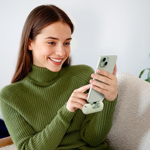 Compact Pink i WALK 5500 m Ah Power Bank – Ultra-Fast 22.5 W USB-C Charger for i Phone 16/15, Samsung Galaxy S25/S24/S23, i Pad – Lightweight Portable Battery for On-the-Go Charging and Enhanced Compatibility