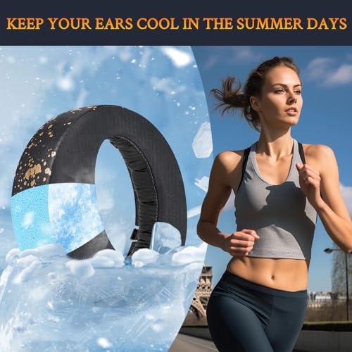 SOULWIT Premium Cooling-Gel Earpads for Sony PS5 Pulse 3 D Wireless Headset – Noise-Isolating Cushions for Enhanced Comfort and Gameplay – Effortless Installation, Sleek Black Design for Ultimate Gaming Experience