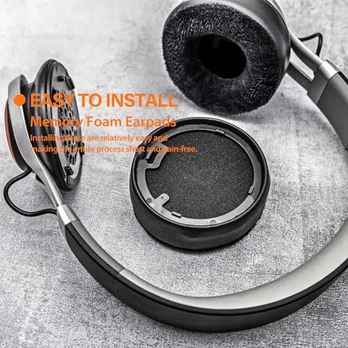 Upgrade Your Jabra REVO Headphones with TRANSTEK Premium Memory Foam Earpads – Luxurious Hybrid Velour for Ultimate Comfort, Effortless Installation, and Exceptional Sound Isolation for Audiophiles and Casual Listeners