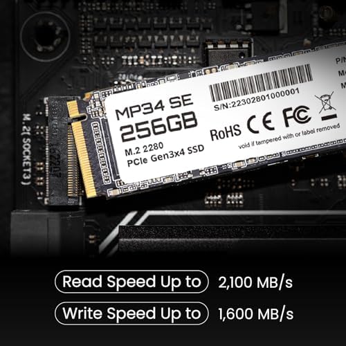 MMOMENT MT34 1 TB PCIe Gen3 NVMe M.2 2280 SSD – Supercharge Your Laptop and Desktop Performance with Blazing Fast 2000 MB/s Read Speeds for Gaming, Video Editing, and Efficient Data Management | Upgrade Your Storage Experience with Enhanced Compatibility and Reliability