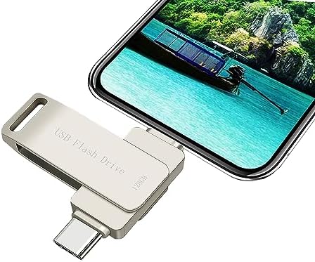 128 GB USB C Flash Drive for i Phone and Android – High-Speed Dual Drive Photo Stick for Effortless File Transfers and Reliable External Storage Solutions – Perfect for Photographers and Professionals