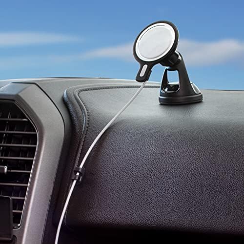 Scosche MSQP Magnetic Wireless Charger – Ultra-Fast Mag Safe Charging Pad for i Phone 12, 13, 14, Air Pods, and More | Sleek Black Design for Effortless Power | Compact and Versatile Wireless Charging Solution for Home and Travel