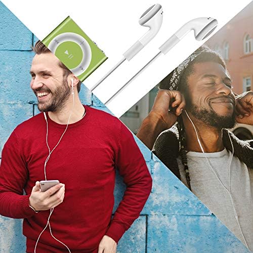 Jelanry Premium 3.5 mm Earbuds with Integrated Remote for Apple Devices – Superior Sound and Comfort for Shuffle and Touch Models – Perfect for Music Lovers on the Go – Tangle-Free, Lightweight Design with Enhanced Bass for Ultimate Listening Experience – Ideal for Daily Use and Workouts – Durable and Stylish in Classic White