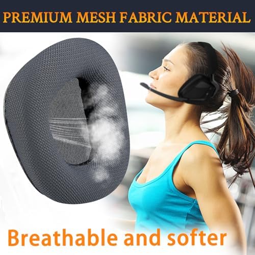 Upgrade Your Corsair Void Gaming Headset with SOULWIT Burgundy Mesh Replacement Earpads – Premium Noise-Isolating Ear Cushions for Unmatched Audio Clarity and Comfort – Effortless Installation with Long-Lasting Durability for Serious Gamers