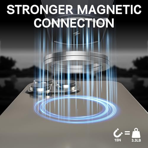 Ultra Slim 5000 m Ah Magnetic Power Bank for i Phone – Stylish Metallic Grey Wireless Charger with 20 W Fast Charging for i Phone 16/15/14/13 Pro Max & Pro Plus – Effortless On-the-Go Power Solution
