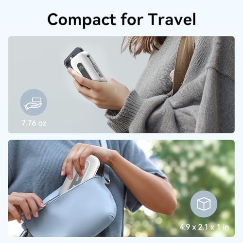 Ultra-Portable 10,000 m Ah Power Bank with Retractable Cable & USB-C to Lightning Compatibility – 30 W Fast Charging Battery Pack for i Phone 16/15/14/13 & Samsung Devices – LED Display for Easy Monitoring – Essential Travel Charger for On-the-Go Power Solutions