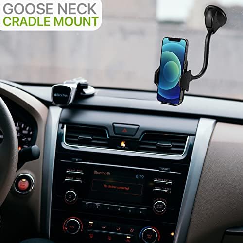 LAX Gadgets Premium Cup Holder Phone Mount – Universal Fit for i Phone 13 & Samsung Galaxy S20 – Hands-Free Driving Accessory with 360-Degree Rotation for GPS & Smartphones – Durable & Easy to Install Solution for Secure Vehicle Connectivity