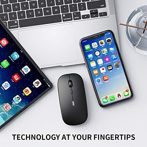 Elevate Your Productivity with the INPHIC M1 II Tri-Mode Wireless Mouse – Lightweight 80 g Bluetooth 5.0/4.0 & USB Connectivity, Ergonomic Design, Visible Battery Indicator & Type-C Charging for Windows, Mac, Tablets & Laptops – Sleek Black Finish for Ultimate Versatility