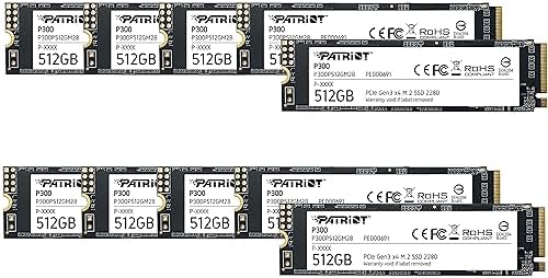 Experience Next-Level Speed with Patriot P300 512 GB M.2 PCIe Gen 3 SSD – The Ultimate Low-Power Internal Drive for Gaming and Productivity Enhancements