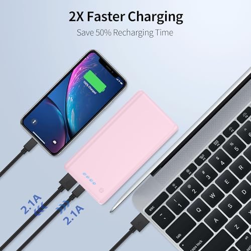 Maximize Your Power On-the-Go: 26800 m Ah Ultra-High Capacity Portable Charger with Dual USB Outputs for High-Speed Charging – Universal Compatibility with i Phone 16/15/14/13/12, Galaxy, Android & More – Lightweight & Safe External Battery Pack for Travel & Daily Use