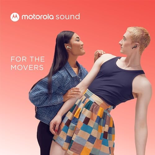 Motorola Moto Buds 065 True Wireless Earbuds – Extended 17-Hour Battery Life, IPX4 Splash Proof Design, Advanced Touch Control, and ENC Microphone for Superior Call Clarity – Noise Isolation Headphones in Stylish Moonless Night Finish for Ultimate Comfort and Connectivity