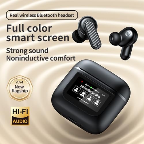 Transform Your Listening Experience with TWS Touch Screen Bluetooth Earbuds – Superior Active Noise Cancellation for Small Ears, Effortless Bluetooth 5.4 Connectivity, and Intuitive Touch Controls for i Phone & Android – Stylish, Lightweight Design for Ultimate Comfort on the Move