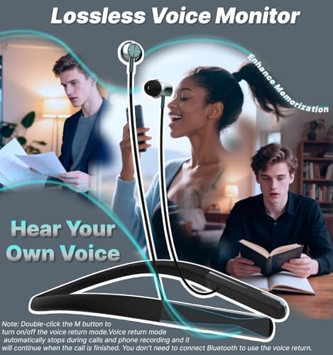 Elevate Your Audio Experience with Hmusic H08 Wireless Bluetooth Neckband Headphones – Cutting-Edge Bluetooth 6.0 Connectivity, 35-Hour Battery Life for Non-Stop Listening, IPX5 Waterproof for Active Lifestyles, Magnetic Storage for Effortless Portability, Crystal Clear Voice Mic for Calls, Perfect for Sports and Daily Use with Premium Sound Quality and Comfort