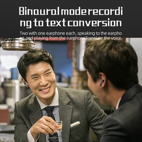 Charcoal Black 3-in-1 Smart Translation Earbuds – Effortless Real-Time Language Conversion with Bluetooth Connectivity, Supports 144 Languages & Accents, Superior Noise Cancellation for Uninterrupted Communication, Ideal for Travelers and Professionals, Ergonomically Crafted for All-Day Comfort and Portability