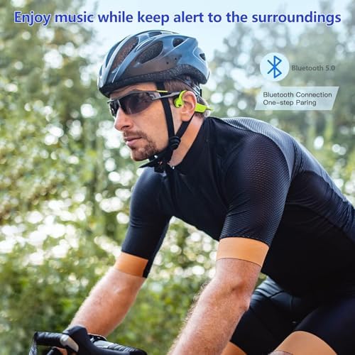 Revolutionary Waterproof Bone Conduction Bluetooth Earbuds – Open-Ear Design Perfect for Active Lifestyles with Youth Whisper Technology and Integrated Microphone for Superior Sound Clarity and Effortless Hands-Free Calls