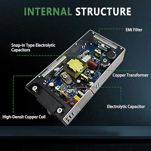 High-Efficiency 12 V 50 A AC to DC Power Supply – 600 W Smart Cooling Transformer for LED Lighting, CCTV Systems, and Automotive Applications Maximize your device performance with our state-of-the-art 12 V 50 A AC to DC converter, delivering a robust 600 W power supply tailored for demanding applications. Designed with cutting-edge smart cooling technology, this transformer ensures optimal operation and prevents overheating, extending the lifespan of your equipment. Perfect for powering LED strips, CCTV cameras, and automotive devices, its compact design allows for seamless installation in various environments. Built-in safety features, including overcurrent and short-circuit protection, provide peace of mind while maintaining efficiency. Invest in this high-quality power supply for enhanced device reliability and energy savings, making it an essential addition to both home and professional setups. Choose SWTPWR for your power needs and experience unparalleled performance.