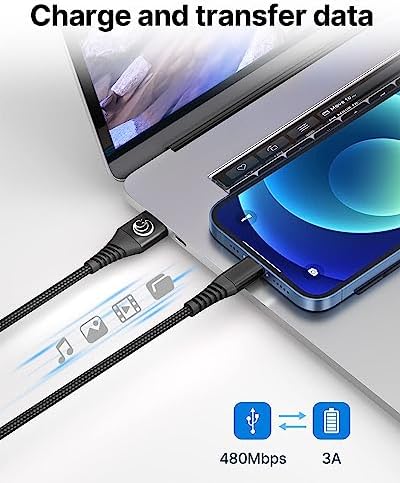 Aioneus 10 ft i Phone Charger 2 Pack – Apple Certified Lightning Cable with Fast Charging, Extra Long Nylon Braided Cord in Stylish Pink for i Phone 13, 12, 11, XS, XR, 10, 8, 7, 6 Plus – Unmatched Durability and Flexibility