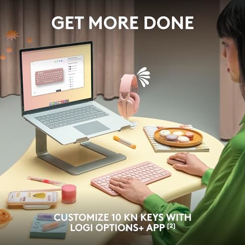 Logitech Pebble Keys 2 K380 s: Versatile Multi-Device Bluetooth Wireless Keyboard with Customizable Shortcuts, Slim & Portable Design for Ultimate Productivity Across Windows, mac OS, i Pad OS, Android, and Chrome OS – Tonal Graphite Finish for Style and Comfort