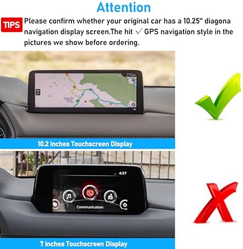 Magnetic Phone Holder Mount for Mazda CX5 (2021-2024) – 360° Rotating Anti-Shake Cradle with Built-in Organizer for 10.25″ Touchscreen – Sleek Black Design for Optimal Accessibility and Safety