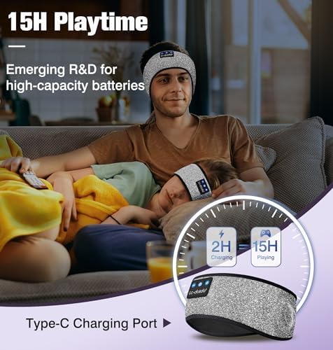 Bluetooth Sleep Headphones with Integrated Sleep Mask – Ultimate Wireless Earbuds for Peaceful Nights and Active Days | Perfect for Travel, Meditation, and Workouts – Superior Comfort and Sound Quality for Insomnia Relief and Focused Relaxation