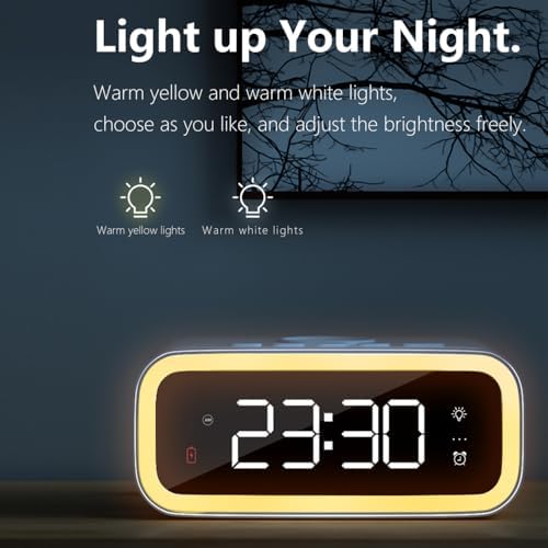 Revolutionary 5-in-1 Wireless Charging Station with Digital Clock, Night Light, and Temperature Display – 15 W Fast Charge for Qi Phones, Smartwatches & TWS Earbuds – Enhanced Safety Features and Space-Saving Design for Home or Travel