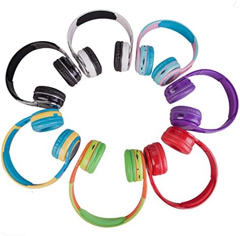 Vibrant Contixo KB-2600 Kids Bluetooth Headphones – Safe 85 d B Volume Limiting Over-Ear Design with Built-in Mic, FM Radio & Micro SD Slot – Portable Foldable Fun in Eye-Catching Green & Orange for Ultimate Audio Adventure