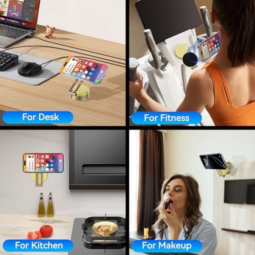 Electric Vacuum Magnetic Suction Phone Holder,XO Adjustable and Foldable Car Mount,Strong Magnetic Car Phone Holder for iPhone16/15/14/13/12,for Shower/Car/Mirror(Light Grey – Enhanced Compatibility and Speed