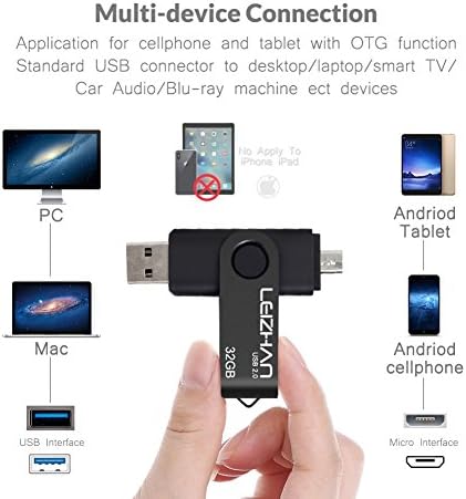 Unlock Ultimate Storage with LEIZHAN 128 GB OTG Flash Drive – Fast USB 2.0 Micro Pendrive for Android Devices, Perfect for Samsung Galaxy, Xiaomi, LG, Sony, One Plus, HTC, and Meizu – Reliable, Portable Memory Solution for Photos, Videos, and Documents