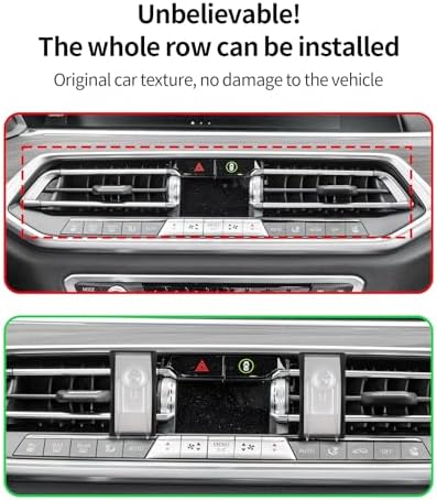 BMW X5 X6 X7 Premium Wireless Charging Phone Holder – Advanced 360° Rotating Mount for Effortless Navigation and Seamless Connectivity (2019-2023 Models) – Stylish Auto Accessory with Mag Safe Compatibility, Tool-Free Installation for Ultimate Convenience and Enhanced Driving Experience