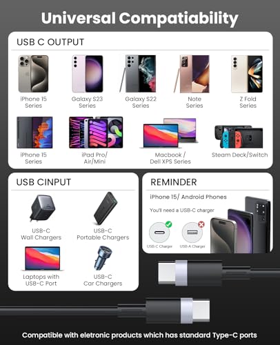 Ultimate Coiled USB A to USB C Cable for i Phone 15/16 Pro Max & Android Devices – Superior High-Speed Data Transfer & Robust Design for Seamless Apple Car Play & Android Auto Integration – Essential for Stress-Free Road Trips & Daily Drives