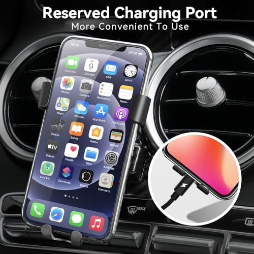 Premium Adjustable Car Phone Holder for Benz C-Class (2019-2022) – Secure Air Vent Mount Compatible with 4.7″ to 6.7″ Smartphones – Ultimate Driving Convenience and Enhanced Safety Features