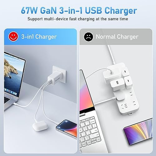 Ultimate 120 W Ga N USB-C Fast Charger with 4 Ports – High-Speed Charging for i Phone, Mac Book, Galaxy & More – PD 3.0 & QC 3.0 Compatible – 6.56 ft USB-C Cable Included – Safe, Efficient, and Portable Power Hub for Home, Office, and Travel – Universal Device Compatibility with Overheat & Short Circuit Protection