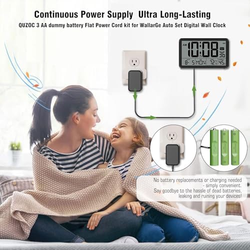 AC Continuous Power Supply Adapter – Innovative AA Dummy Battery Replacement for Kidde CO Detectors, VTech Kidi Beats Drum Sets & 4.5 V Devices – Hassle-Free Power Solution to Boost Performance & Eliminate Battery Worries Effortlessly