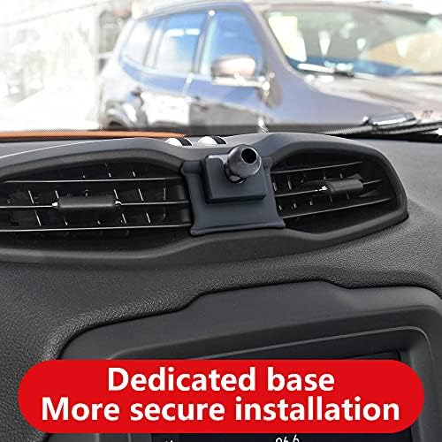 Jeep Renegade 2015-2024 Custom Car Phone Holder – Secure Mobile Mount for Safe Navigation, Enhanced Stability, and 360-Degree Viewing – Premium Auto Accessory for Effortless Connectivity and Sleek Interior Design