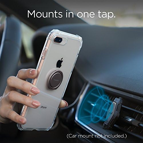 Spigen 360° Style Ring Grip – Versatile Phone Holder & Kickstand in Champagne Gold, Magnetic Car Mount Compatible, Durable Zinc Alloy & Stainless Steel for All Smartphones & Tablets