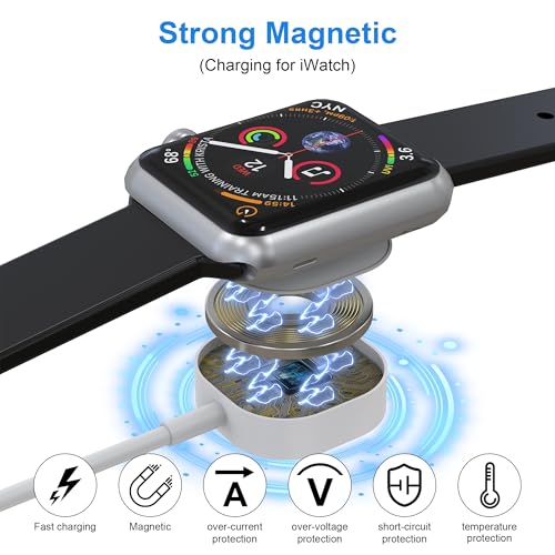 Revolutionary 4-in-2 Retractable Charging Cable: 100 W Fast Charge for i Phone 16, i Pad, and Apple Watch Series 10-1 – Ultimate Travel Companion for Efficient Multi-Device Power Solutions