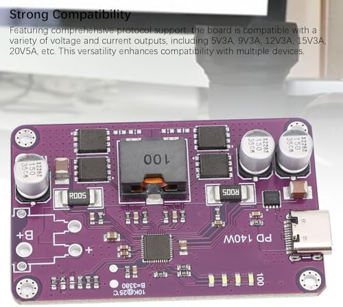 Next-Gen 140 W PD3.1 Power Bank Module – Premium Type C Charging Board with 5 V 3 A & 20 V 5 A Output, Integrated QC2.0/QC3.0 Support for Unmatched Device Compatibility, Efficient Mobile Power Circuit for Rapid Charging Solutions