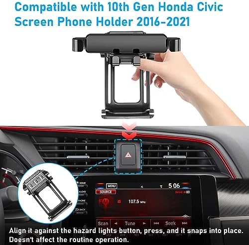 Toyota Tundra & 2 nd Gen Sequoia Magnetic Phone Holder for Air Vent (2007-2013) – Anti-Shake 360° Rotation Dashboard Stand – Premium Black Automotive Accessory for Safe Hands-Free Navigation and Streaming