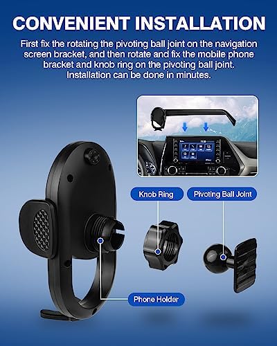 Autorder 360-Degree Rotating Car Phone Holder for Toyota Corolla 2019-2025 & Corolla Cross 2022-2025 – Hands-Free Air Vent Mount for Optimal Navigation & Communication – Durable & Sleek Design for Enhanced Driving Safety and Convenience