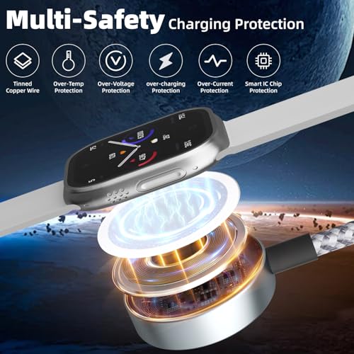 Ultimate 5 FT 3-in-2 Multi-Device Charging Cable for Apple i Watch & Android – Fast USB-A & USB-C Cord for Effortless Travel Power and Compatibility Solutions