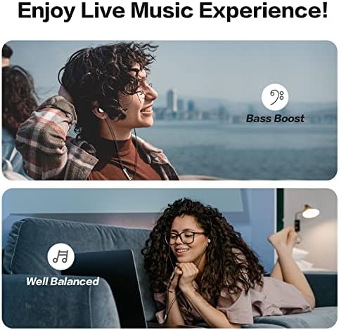 USB C Wired Earbuds with Advanced Noise-Cancellation for Ultimate Audio Clarity – Premium Sound Experience Compatible with Samsung Galaxy S25, i Phone 16, and Pixel 9 – Ergonomic In-Ear Design Featuring Magnetic Hold, Integrated Microphone, and Convenient Volume Control – Perfect for Music Enthusiasts and Professionals on the Go