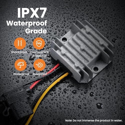 High-Efficiency Waterproof DC/DC Buck Converter: Versatile 20-90 V to 12 V Voltage Regulator for Automotive LED Systems and Heavy-Duty Applications – 20 A Output, 240 W Power Capacity for Reliable Performance in Challenging Environments