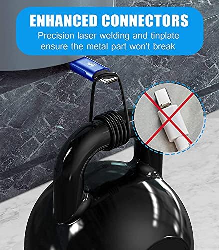 sweguard Premium USB Type C Charger Cable Trio – Versatile 3-Pack (6.6 ft, 3.3 ft, 1.5 ft) for i Phone 16, Samsung Galaxy S24, and Universal Devices – Fast Charging Nylon Braided Cords for Enhanced Durability and Performance – Ideal for Home, Office, and Travel